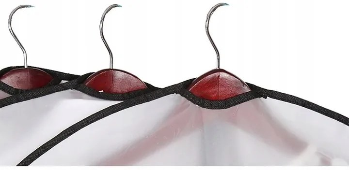 Arte Regal Látkový ochranný obal na oblečenie, biely WHITE KIPIT, 60x100cm