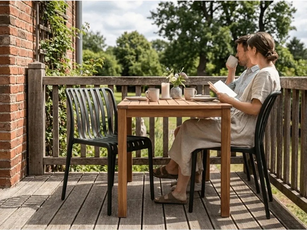 Plastová stolička TREGO, antracitová