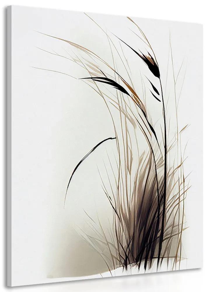 Obraz minimalistická suchá tráva Varianta: 40x60
