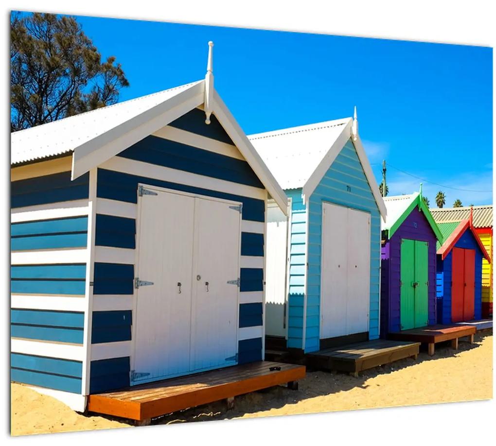 Obraz - Pláž Brighton, Melbourne, Austrália (70x50 cm)