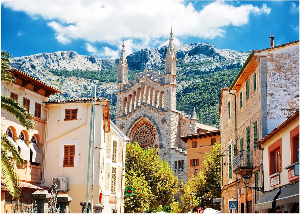 Sklenený obraz - Sóller, Mallorca (70x50 cm)