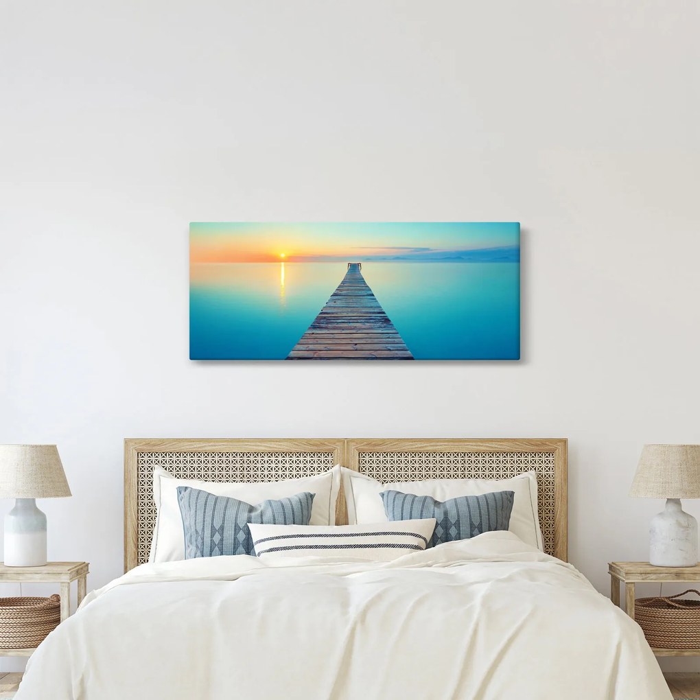 Obraz - Mólo do nekonečna (120x50 cm)