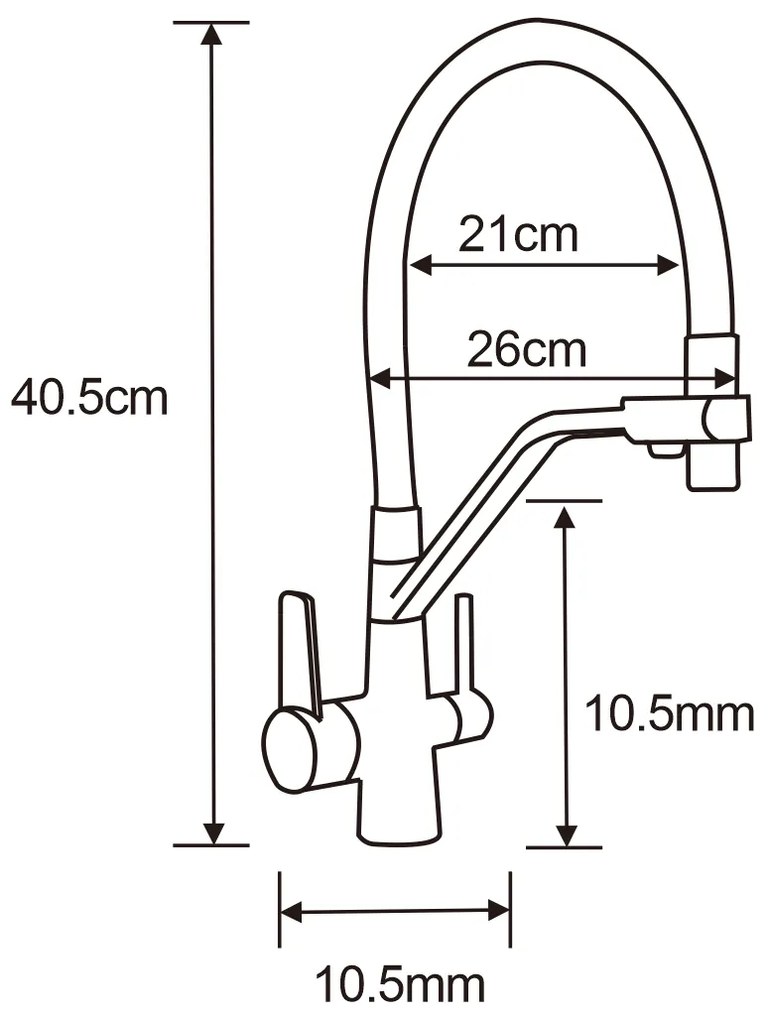 Mexen Milo, granitový drez 435x410x171 mm, 1-komorový a drezová batéria Duo, béžová, 6505-69-671701-07