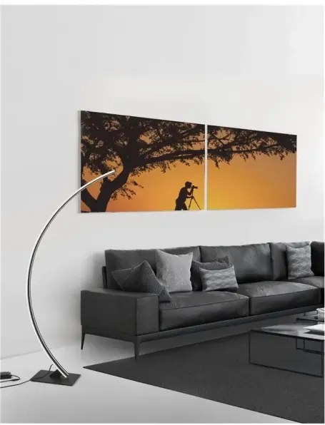 LED stojaca lampa Premium 20 čierne