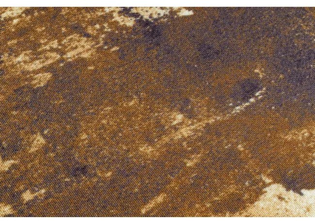 Protišmykový behúň DIGITAL - CONCRETE betón / zlatý - Výpredaj