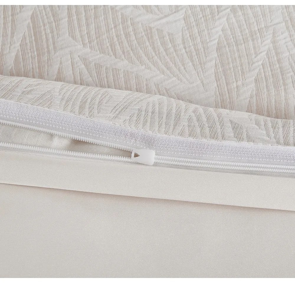 Béžové obliečky na jednolôžko zo žakára 140x200 cm Florida – My House