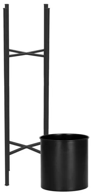 SPRINGOS Kvetináč so stojanom 74 cm, čierny SPRINGOS COMET