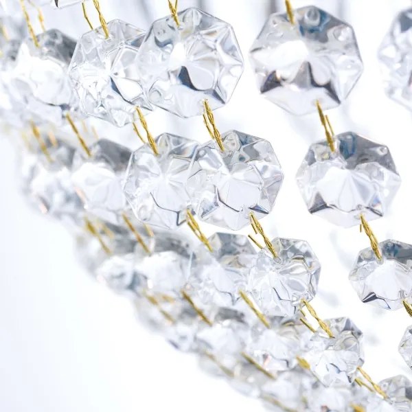 Orion HL 6-1497/6 - Krištáľový luster na reťazi ARILA 6xE27/60W/230V hnedá/patina