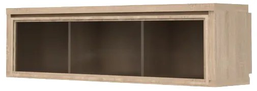 Vitrína na stenu BRW Kaspian SFW1W/140 (Dub sonoma). Akcia -26%. Vlastná spoľahlivá doprava až k Vám domov. 798016