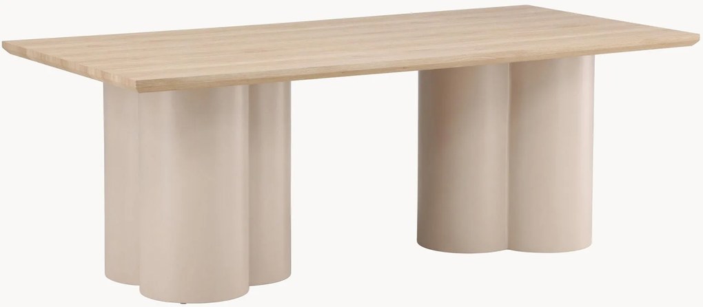 Jedálenský stôl's dreveným vzhľadom Olivia