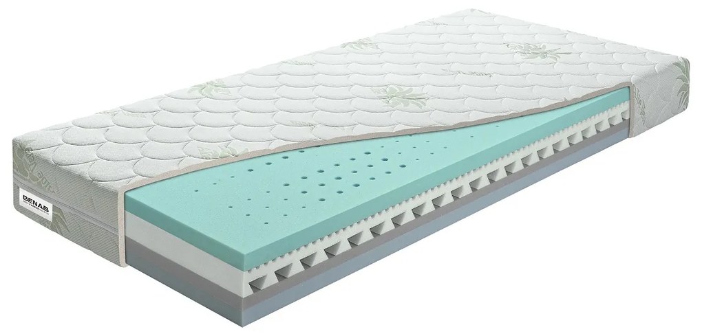 Penový matrac Benab Omega Flex 200x90 cm (T2/T3) *vankúš zadarmo. Akcia -10%. Vlastná spoľahlivá doprava až k Vám domov. 763328