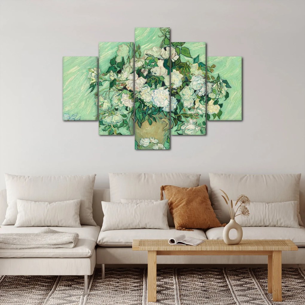 Obraz - Vincent van Gogh, Roses, reprodukcia (150x105 cm)
