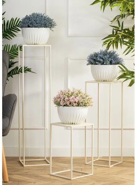 Stojan na kvety 40x24 cm krémová