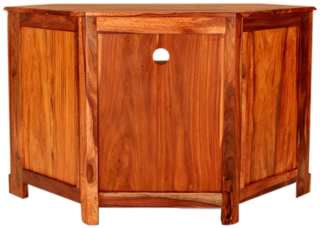furniture-nabytek.cz - Rohový tv stolík z masívu palisander 110x70x50