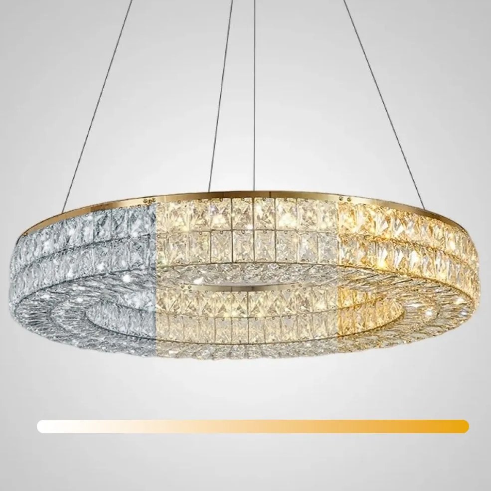 Toolight Toolight, LED stropné svietidlo 80cm + diaľkový ovládač, APP1569-CP, zlatá, OSW-06988