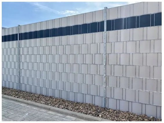 Ekspand Tieniaca fólia na plot 19cm x 35m 450g/m2 Biela + spony 24ks