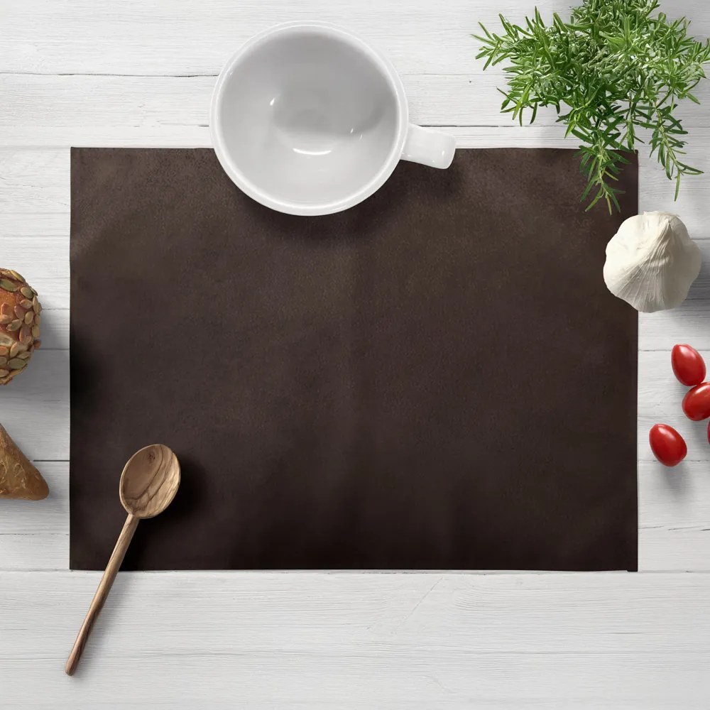 Biante Zamatové prestieranie na stôl Velvet Prémium SVP-016 Tmavo hnedé 30x40 cm