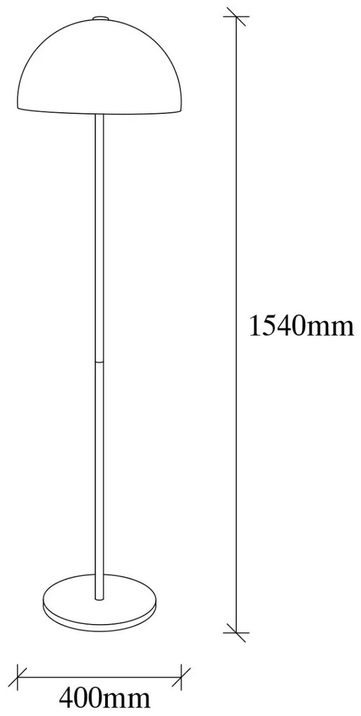 Stojacia lampa Mixed zlatá