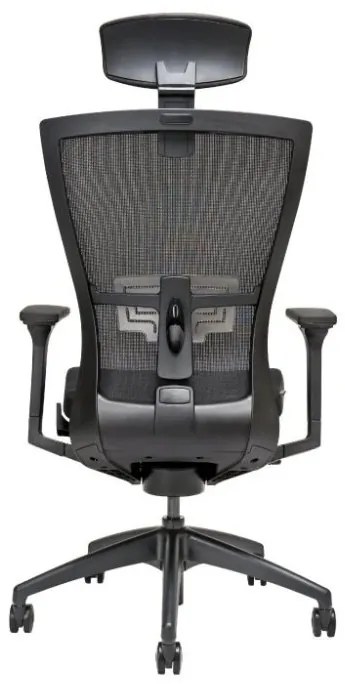 Kancelárska ergonomická stolička MERENS — látka, čierna / viac farieb Zelená