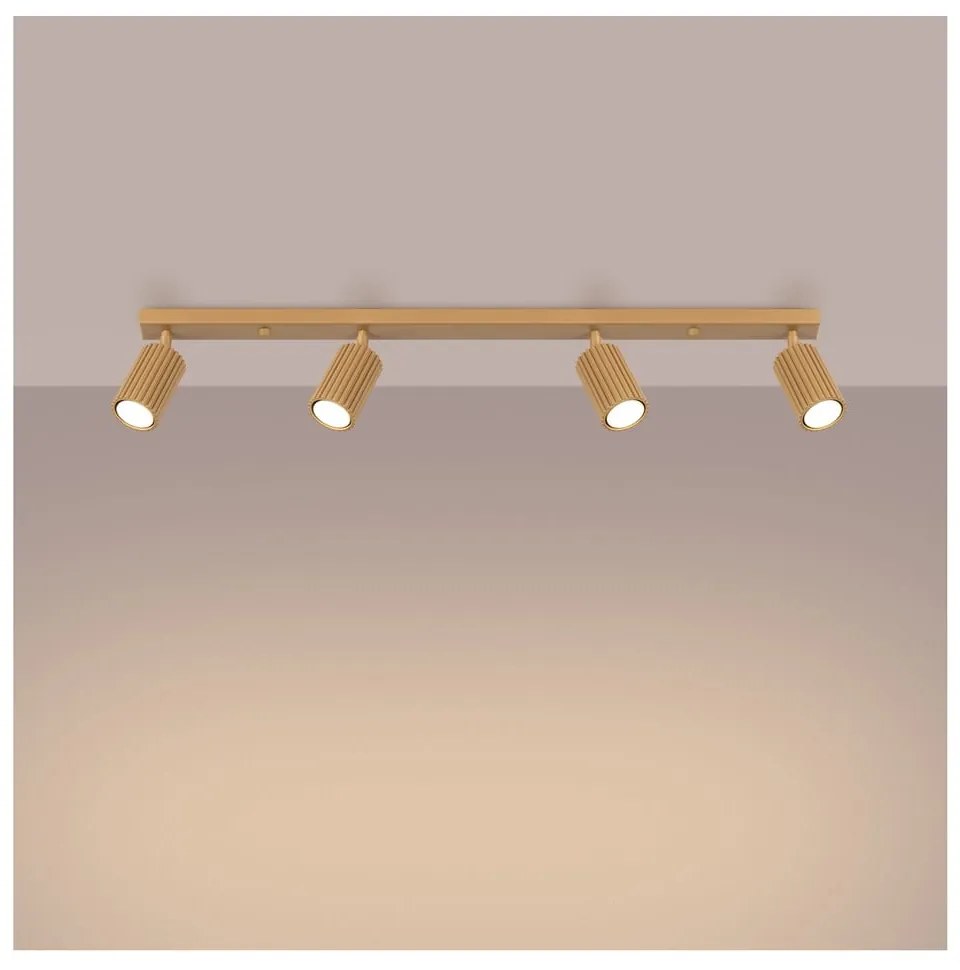 Bodové svietidlo v zlatej farbe 6,5x81 cm Gleam – Sollux