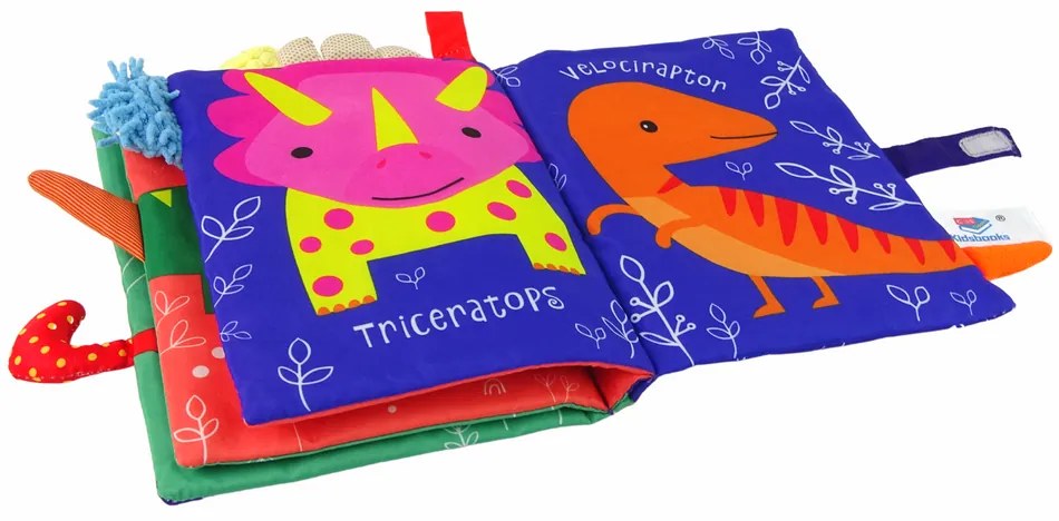 Lean Toys Látková kniha o Dinosauroch