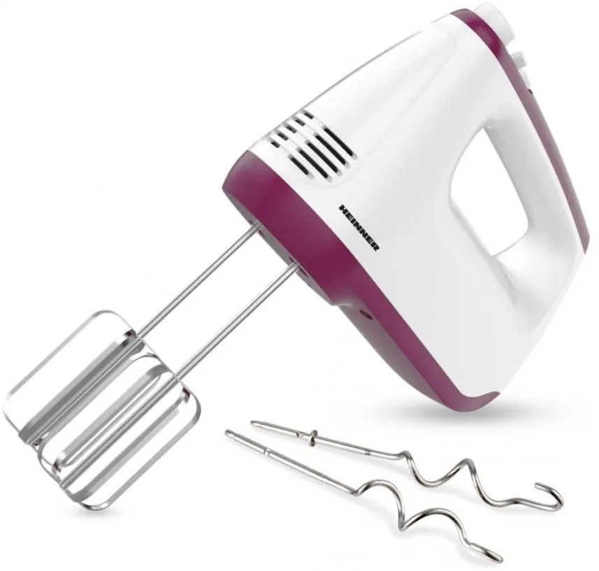 Heinner HM-400BG - Ručný šľahač 400W/230V biela/fialová