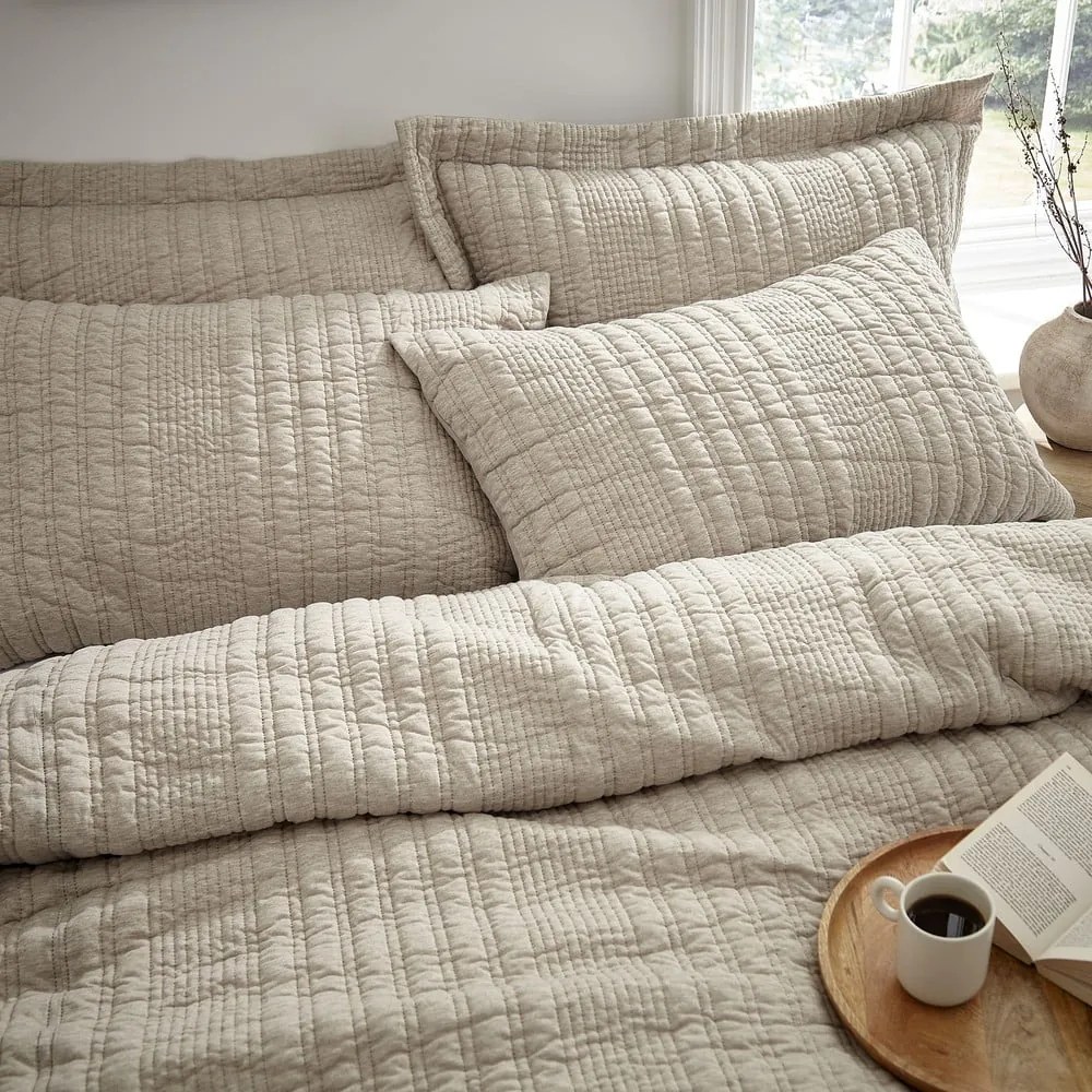 Béžové obliečky na jednolôžko 135x200 cm Tamba Stripe – Pineapple Elephant