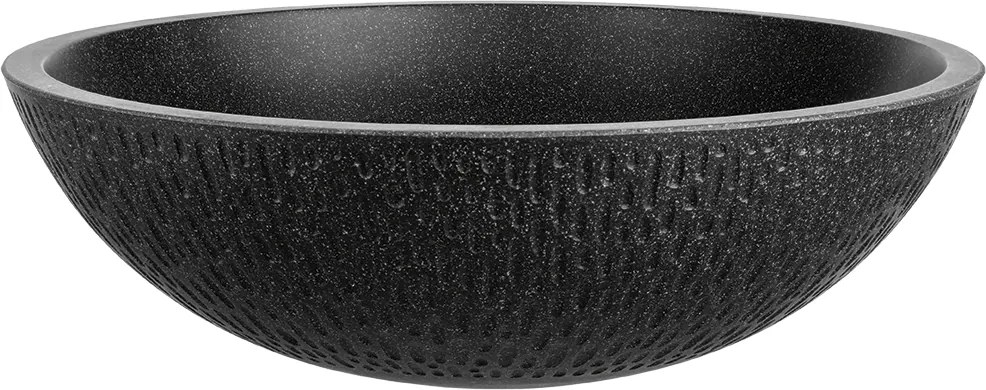 Kuchinox Umývadlo na dosku Amber ø41 cm - VGR1721T, granit, čierne