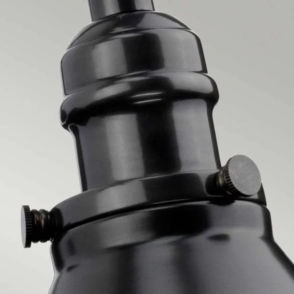 Elstead PV1-OB - Nástenné svietidlo PROVENCE 1xE27/60W/230V čierna