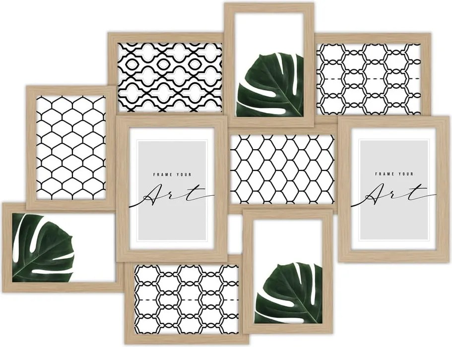 Rámček na stenu v prírodnej farbe 58x46 cm Beech – knor