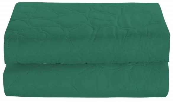 Zelený prehoz na posteľ so vzorom STONE Rozmer: 170 x 210 cm
