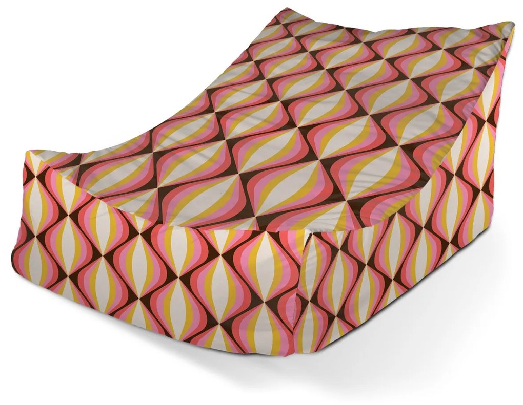 Sablio Sedací vak Lounge Kaleidoskop spomienok - 120 x 100 x 80 cm