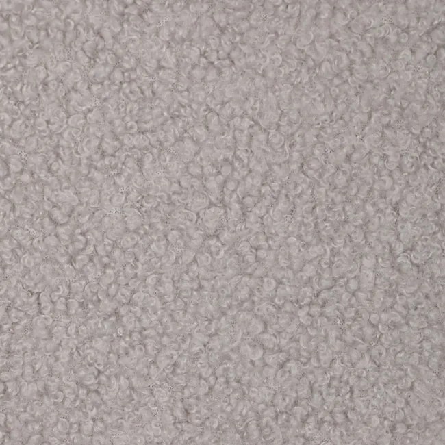 Kreslo sivé bouclé s podnožkou AK-319 GREY2