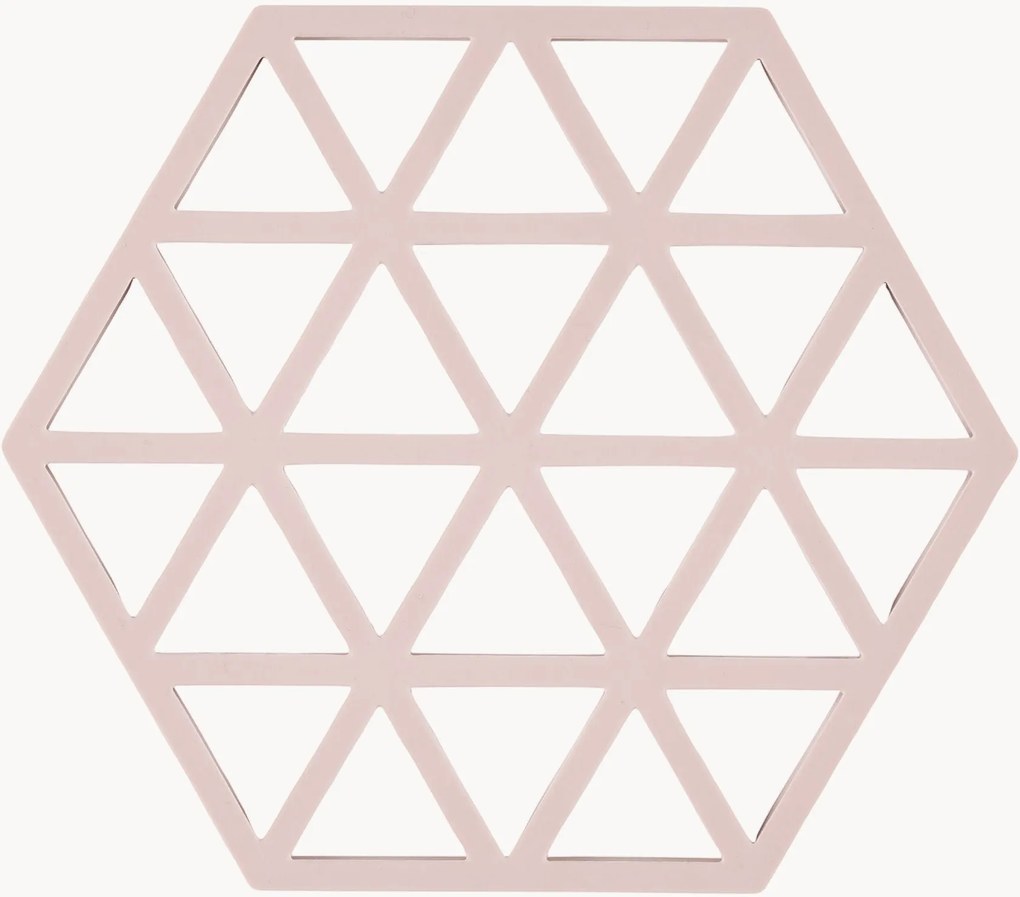 Silikónové podložky pod poháre Triangles, 6 ks