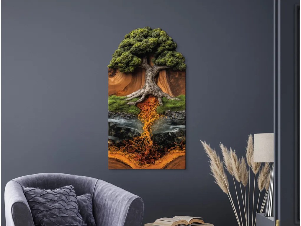 drevko |  Strom života Deväť svetov  70 x 385 cm