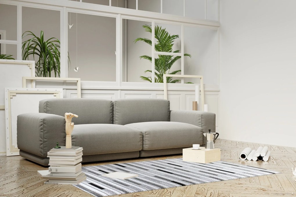 Kusový koberec Lagos 1053 Grey (Silver), 200x290, šedá, obývacia izba, Berfin Dywany