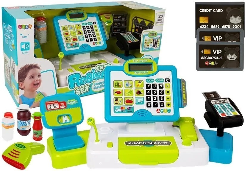 LEAN Toys Pokladňa Dotyková stupnica Čítačka kariet Terminál