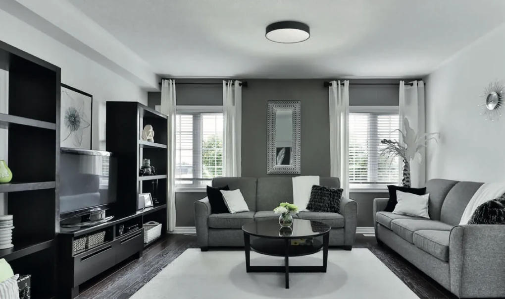 STRÜHM Stropné svietidlo TOTEM LED C 24W BLACK Neutral White 3927