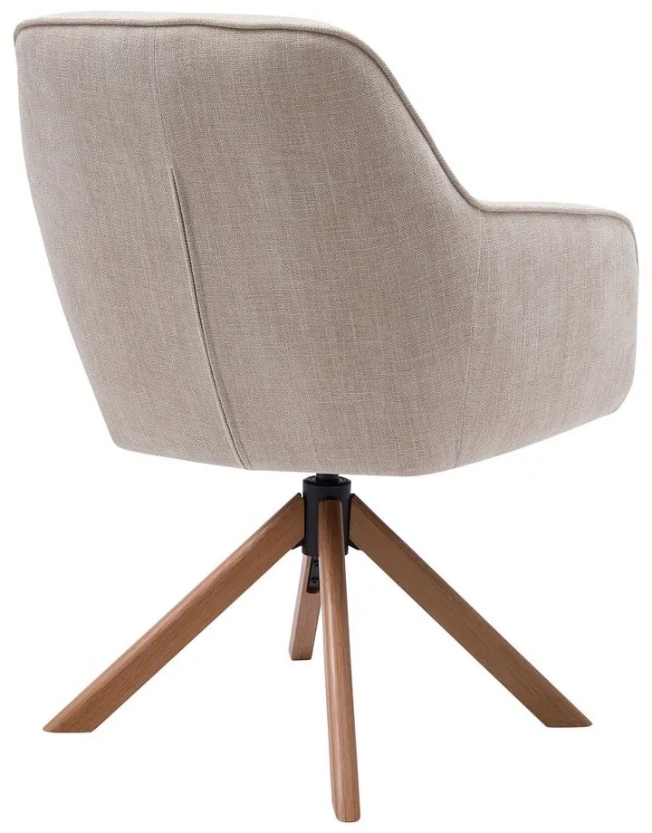 Krémovobiele čalúnené jedálenské kreslá v súprave 2 ks Avola – Unique Furniture