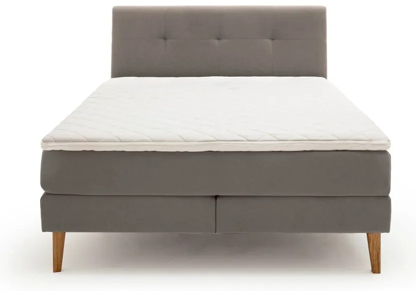 Svetlosivá boxspring posteľ 180x200 cm Stockholm – Meise Möbel