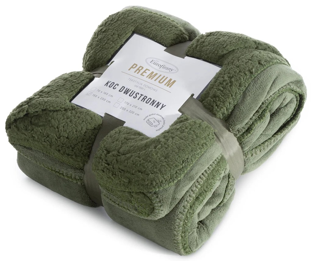 BUKLÉ DEKA TEDY 150X200 CM OLIVOVÁ