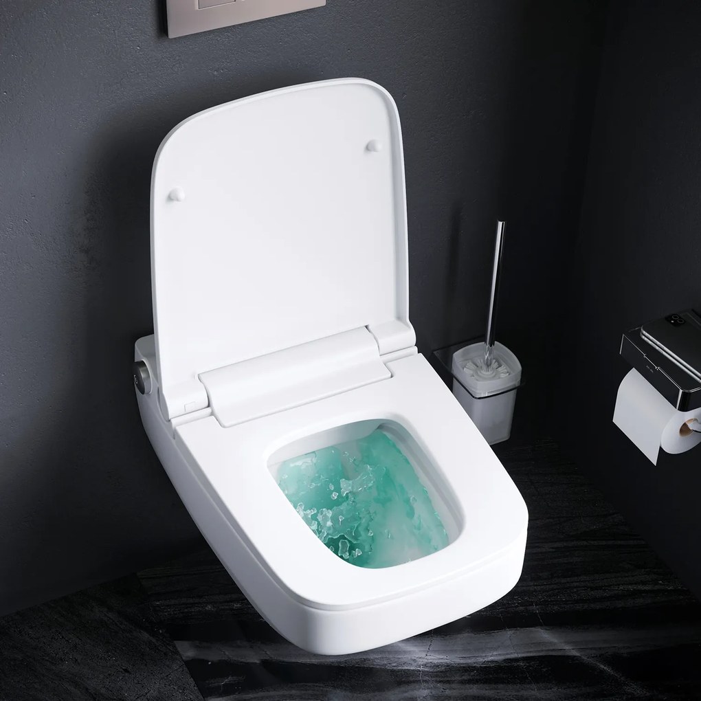 Závesné WC AM.PM Inspire 2.0 CCCIB1700SCAG bezokrajové s elektronickým bidetovým sedadlom, biele