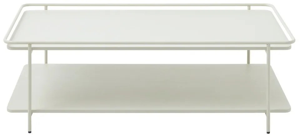 Svetlosivý kovový konferenčný stolík 55x110 cm Yuba – Unique Furniture