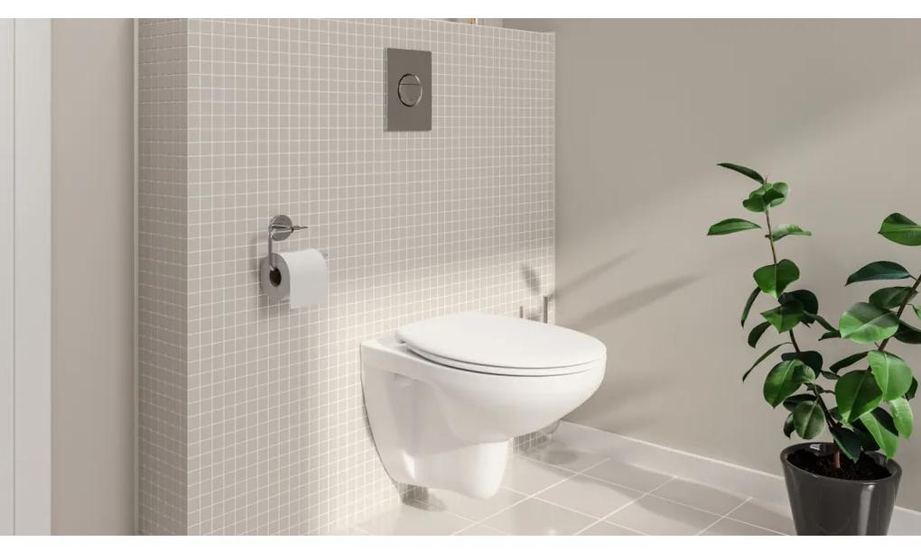 GROHE Bau Ceramic - Závesné WC so sedátkom SoftClose, alpská biela 39351000