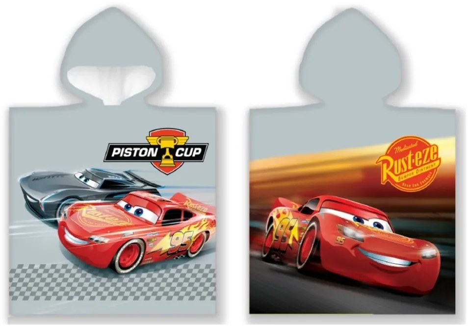 Detské pončo Cars 3 Blesk McQueen a Storm