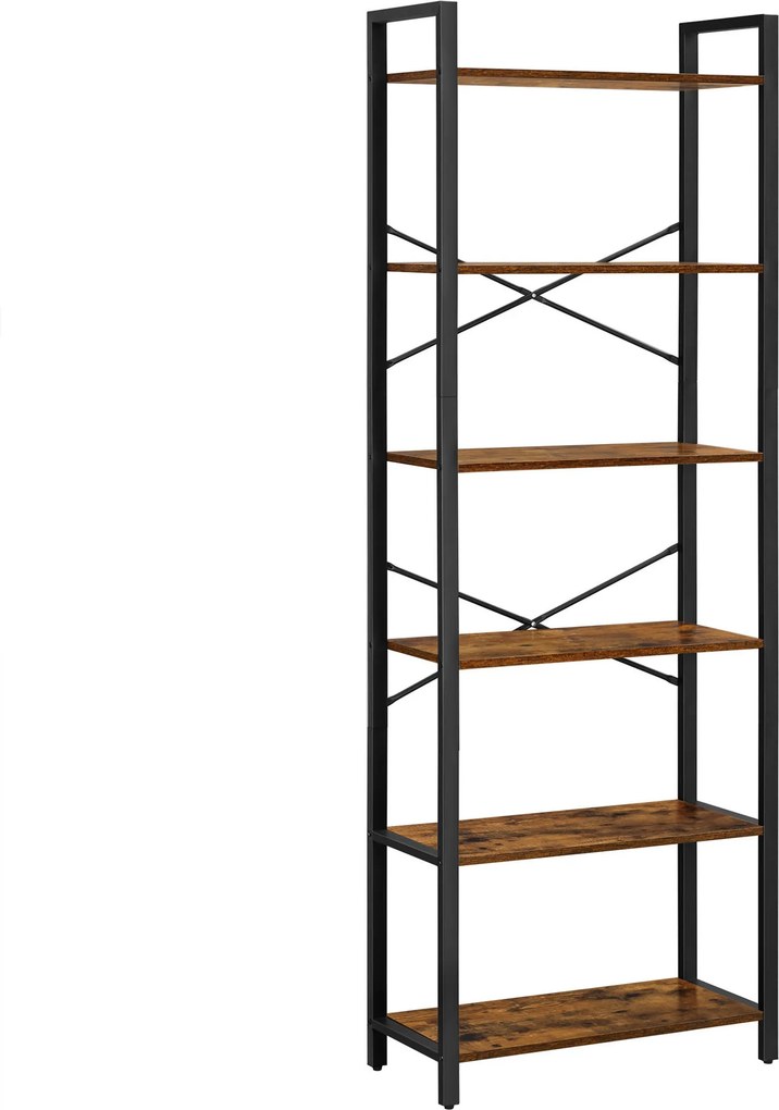 XXXLutz REGÁL, hnedá, čierna, 66/186/30 cm Boxxx - Online Only drobný nábytok - 002543007008