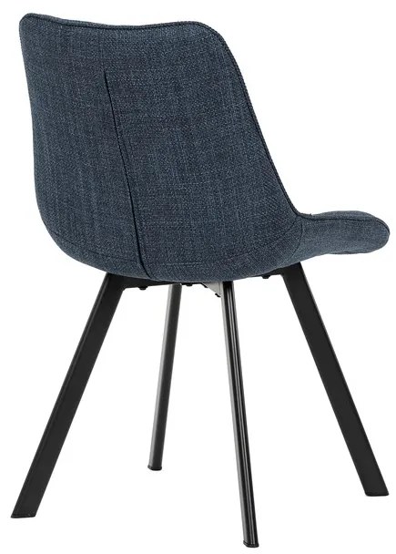 Autronic BONTEC Jedálenská stolička, modrá, látka, HC-465 BLUE2 Farba: Šedá