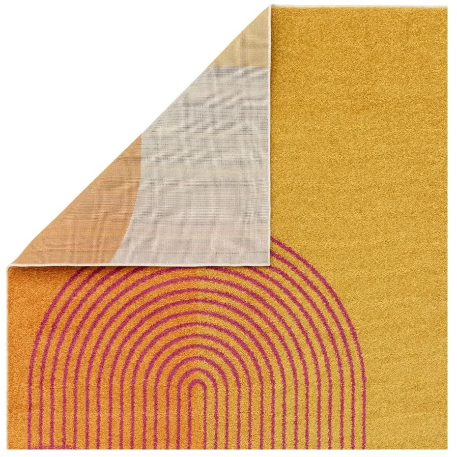 Žlto-oranžový koberec 200x290 cm Muse Orange Retro – Asiatic Carpets