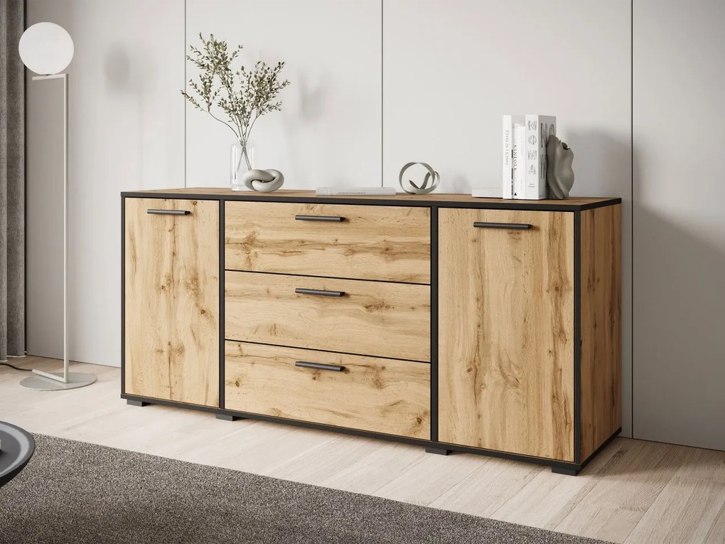 Komoda Ikanro, Farby: biela / biely lesk