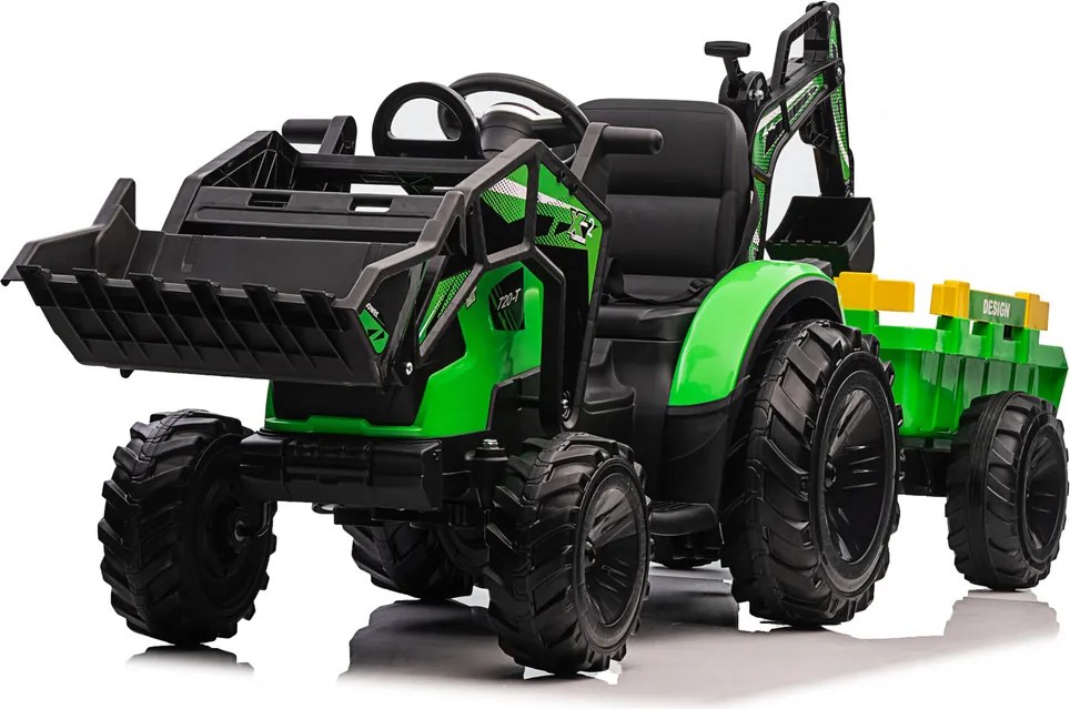 LEAN CARS Batériové rýpadlo SX2068 zelené